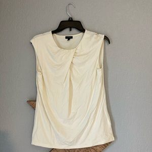 Talbots pleated neck tank